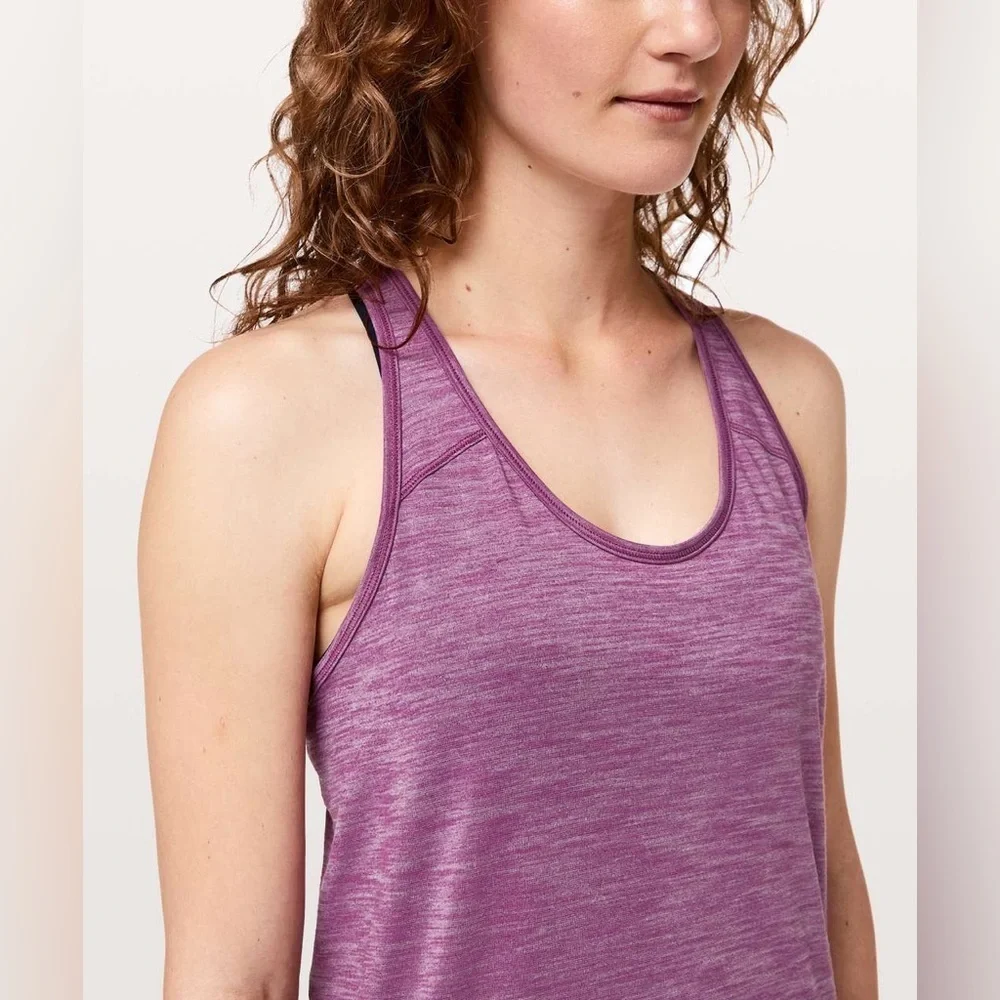 Lululemon Purple Essential Sport Workout Athletic Tank Top Women’s Size 8